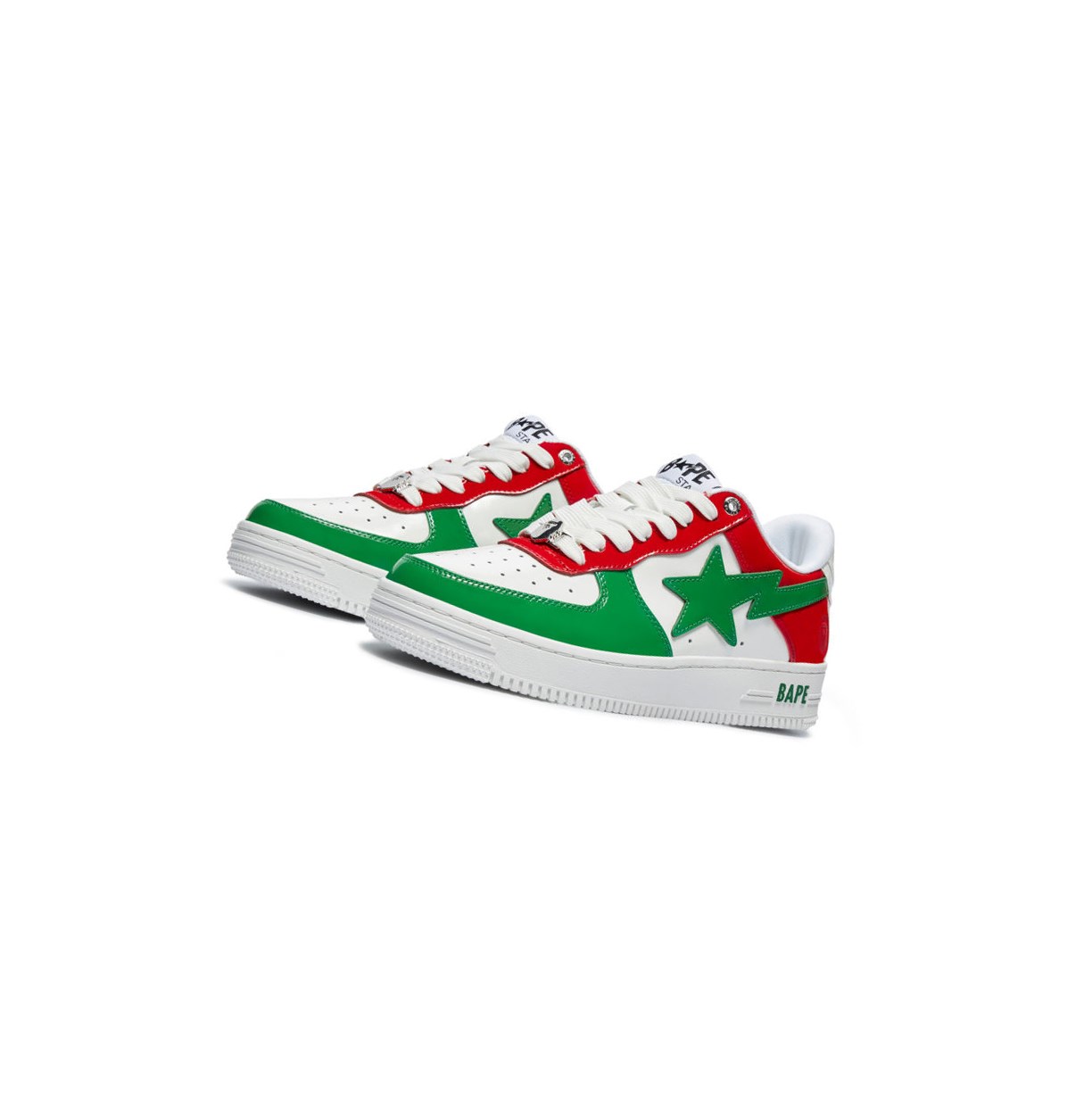 A BATHING APE Bape Sta M1 Low Sneakers Herren Grün | 643129-URN