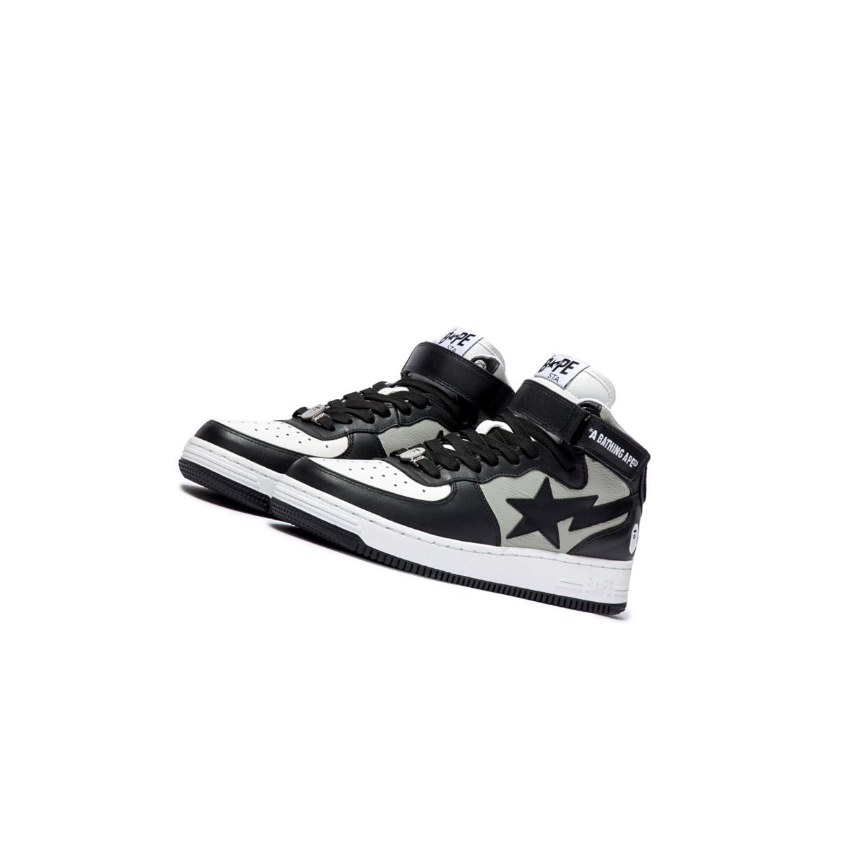 A BATHING APE Bape Sta Mi #2 M2 High Sneakers Herren Schwarz | 630428-OXJ