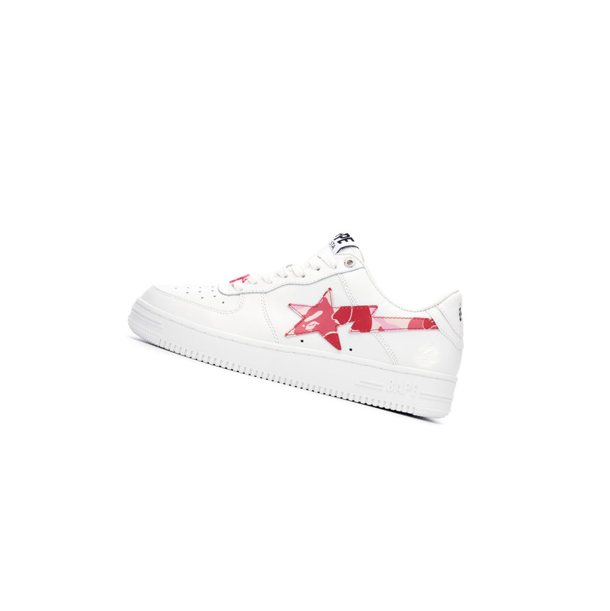 A BATHING APE Bape Sta™ White / Abc Camo Low Sneakers Damen Rosa | 405897-MEZ