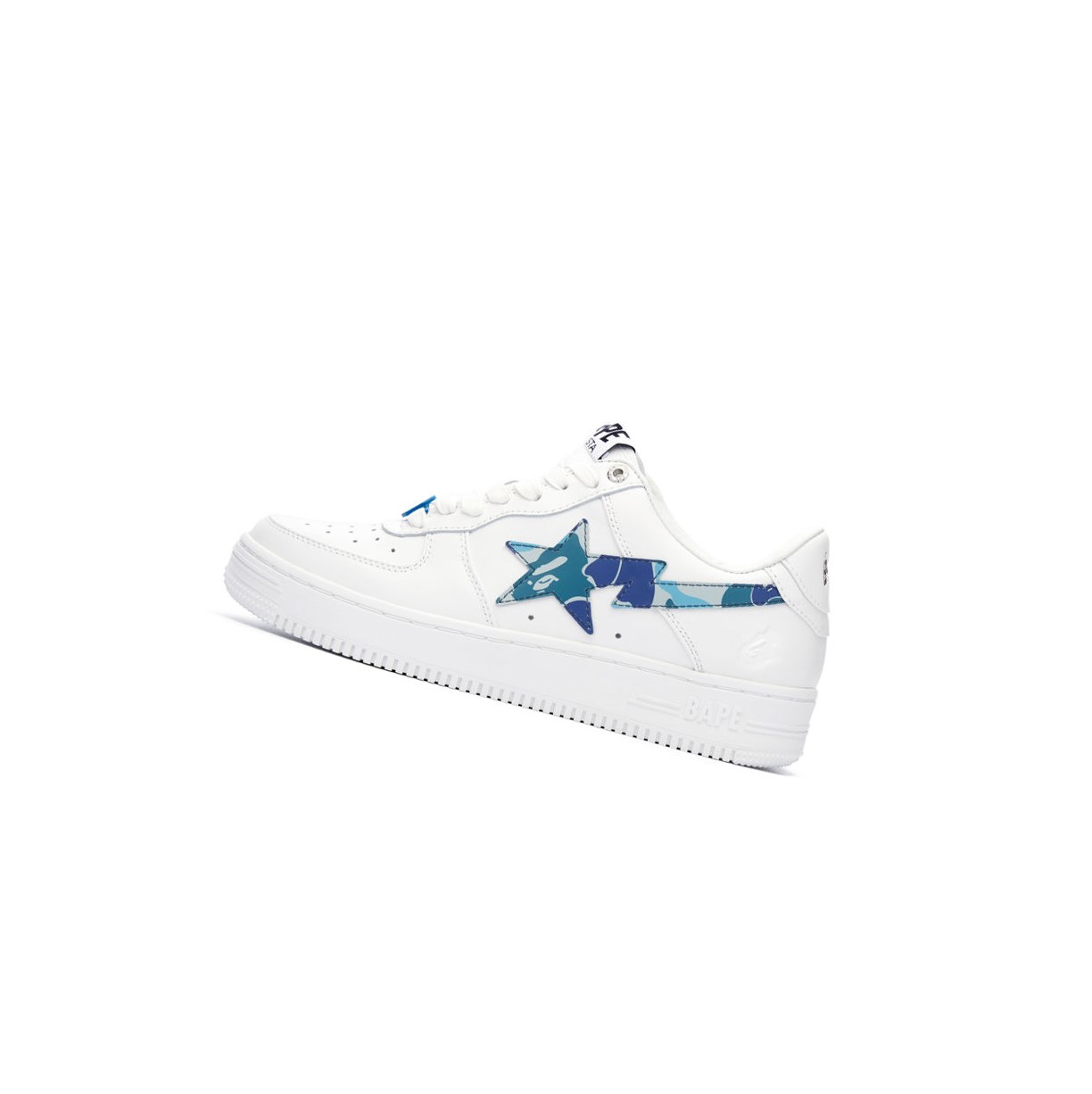 A BATHING APE Bape Sta™ White / Abc Camo Low Sneakers Damen Blau | 815632-QET