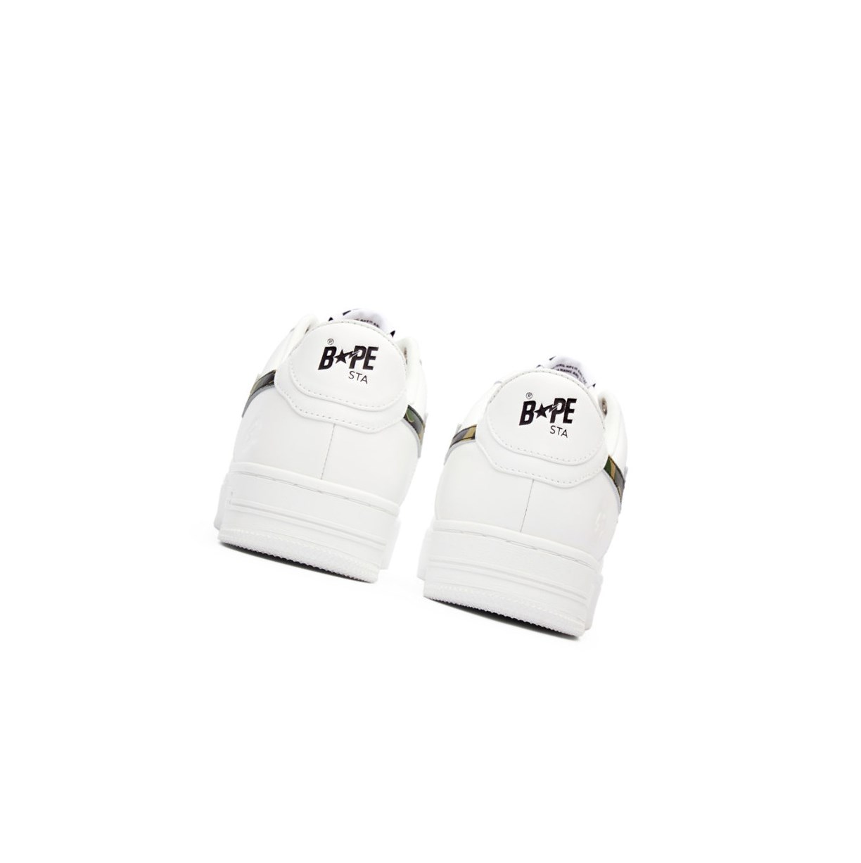 A BATHING APE Bape Sta™ White / Abc Camo Low Sneakers Damen Grün | 820975-KUG