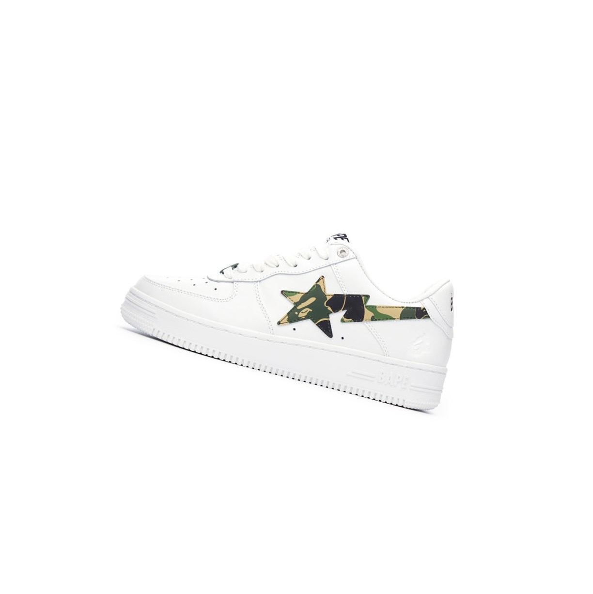 A BATHING APE Bape Sta™ White / Abc Camo Low Sneakers Herren Grün | 836502-XLV