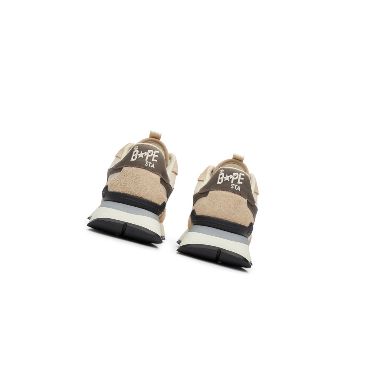 A BATHING APE Bape Straßen Sta Express #1 M2 Low Sneakers Herren Beige | 560387-OQU