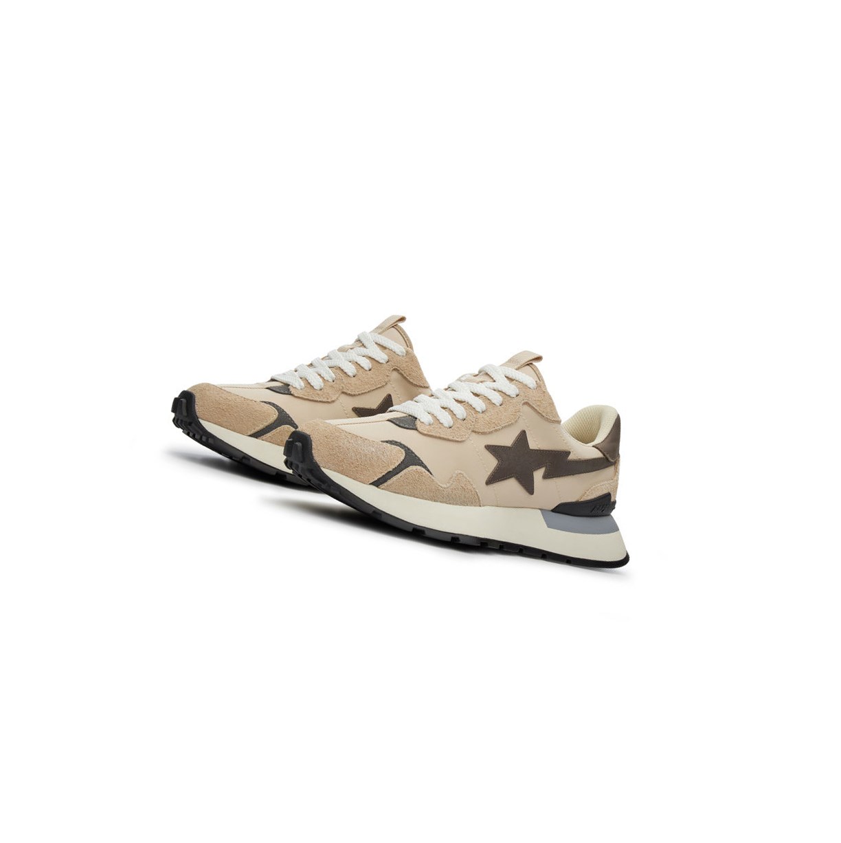 A BATHING APE Bape Straßen Sta Express #1 M2 Low Sneakers Herren Beige | 560387-OQU