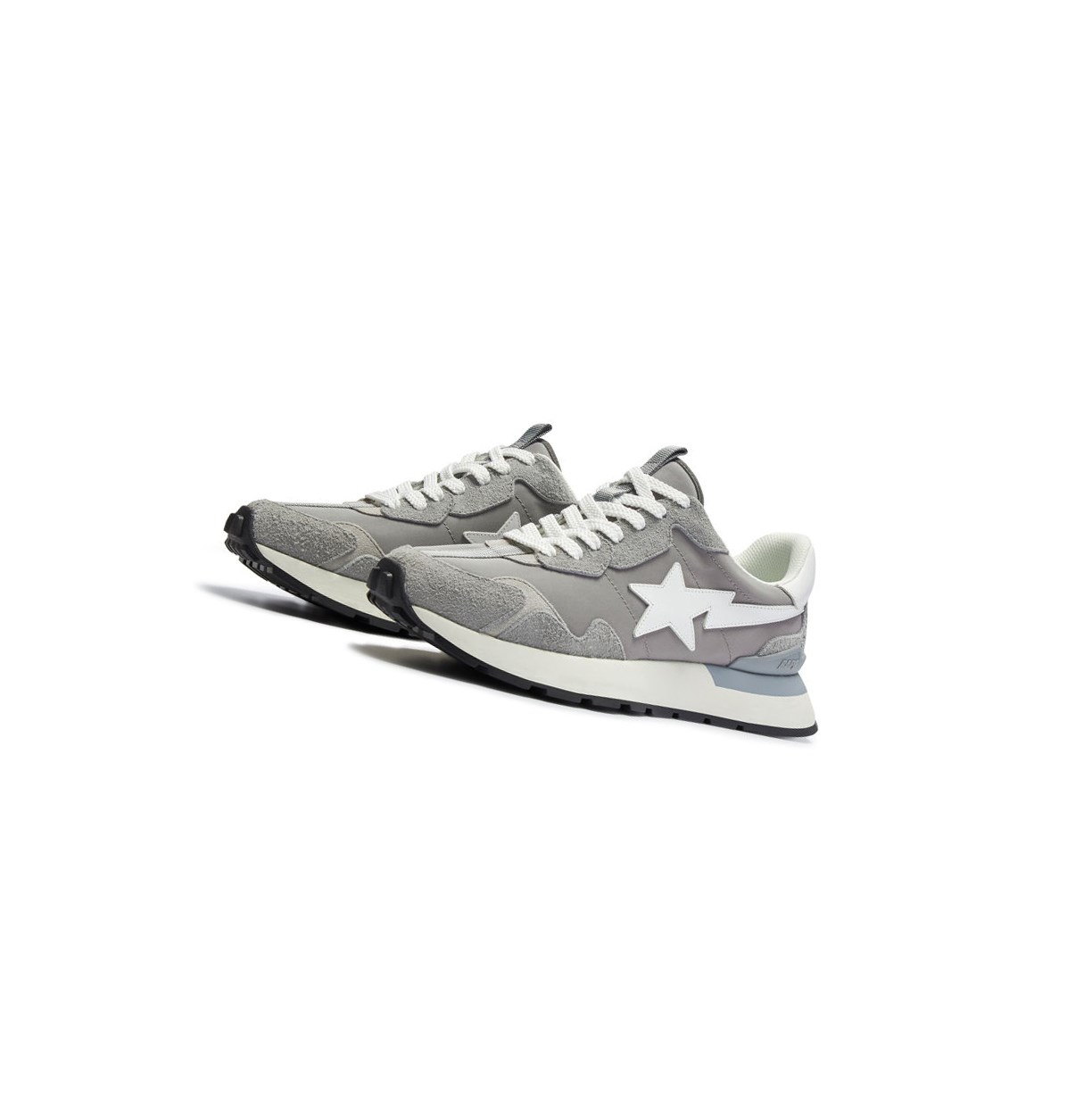 A BATHING APE Bape Straßen Sta Express #1 M2 Low Sneakers Herren Grau | 587692-XKA