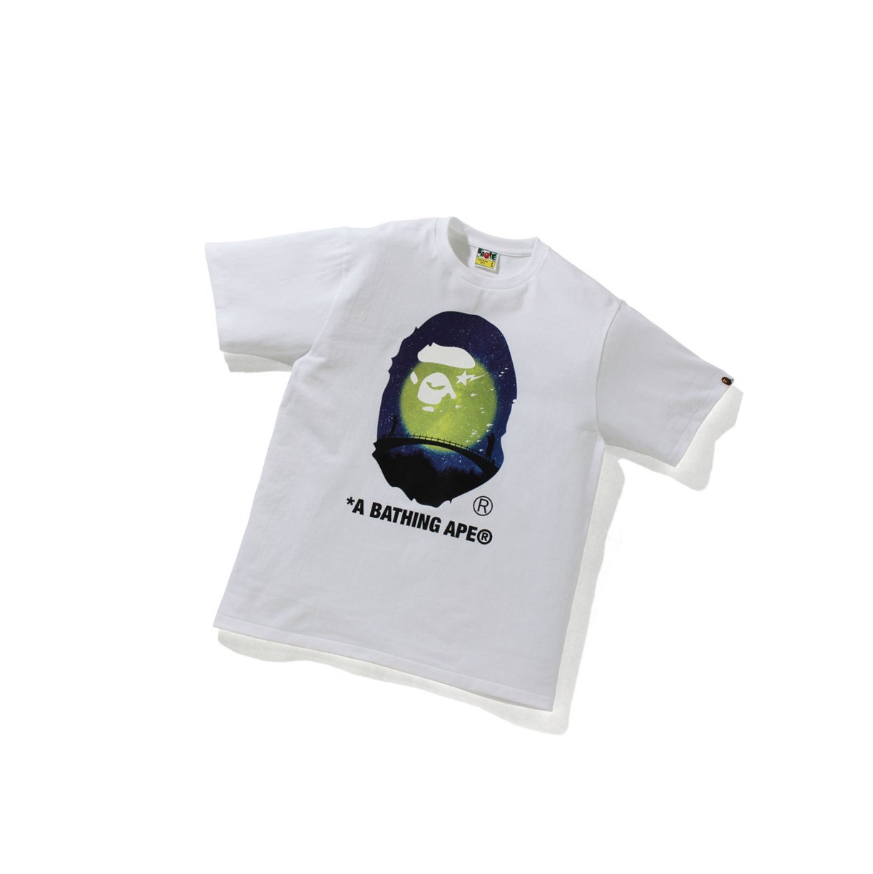 A BATHING APE Bape The Star Festival Ape Head Tee Kurzes Sleeve T-shirts Herren Weiß | 157293-OTA