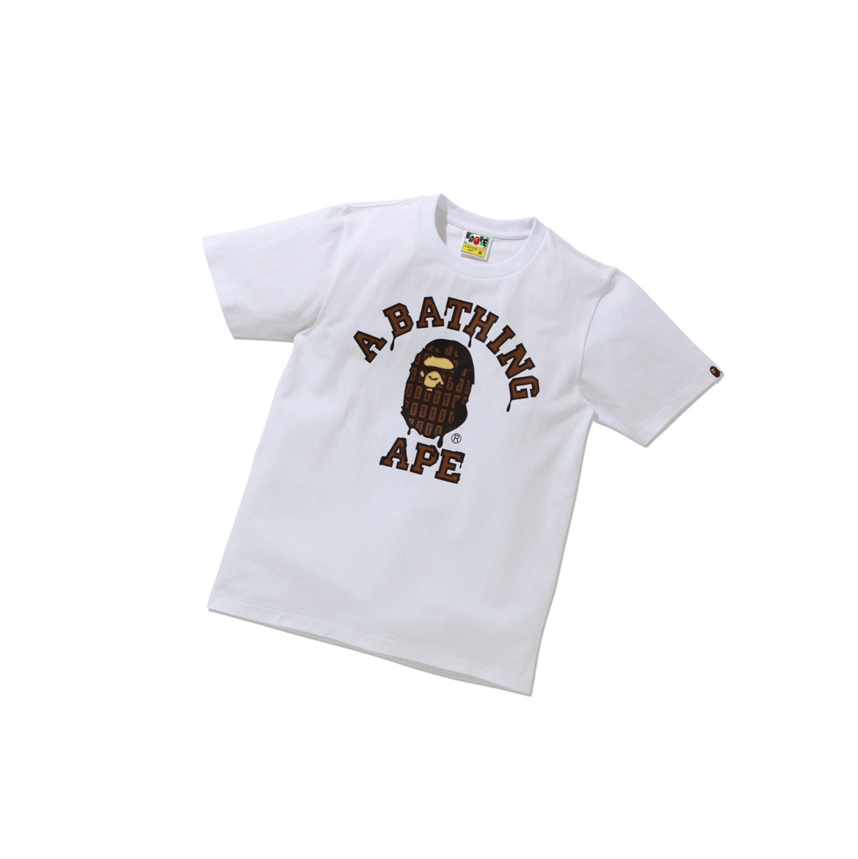 A BATHING APE Bape Valentine Chocolate Ape Head Tee Kurzes Sleeve T-shirts Damen Weiß | 173068-ANV