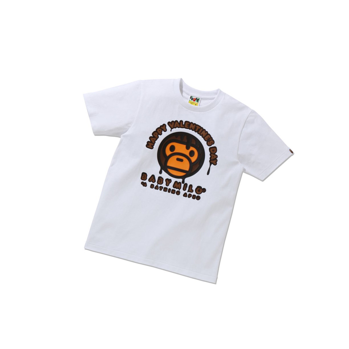 A BATHING APE Bape Valentine Chocolate Baby Tee Kurzes Sleeve T-shirts Damen Weiß | 905127-RVI