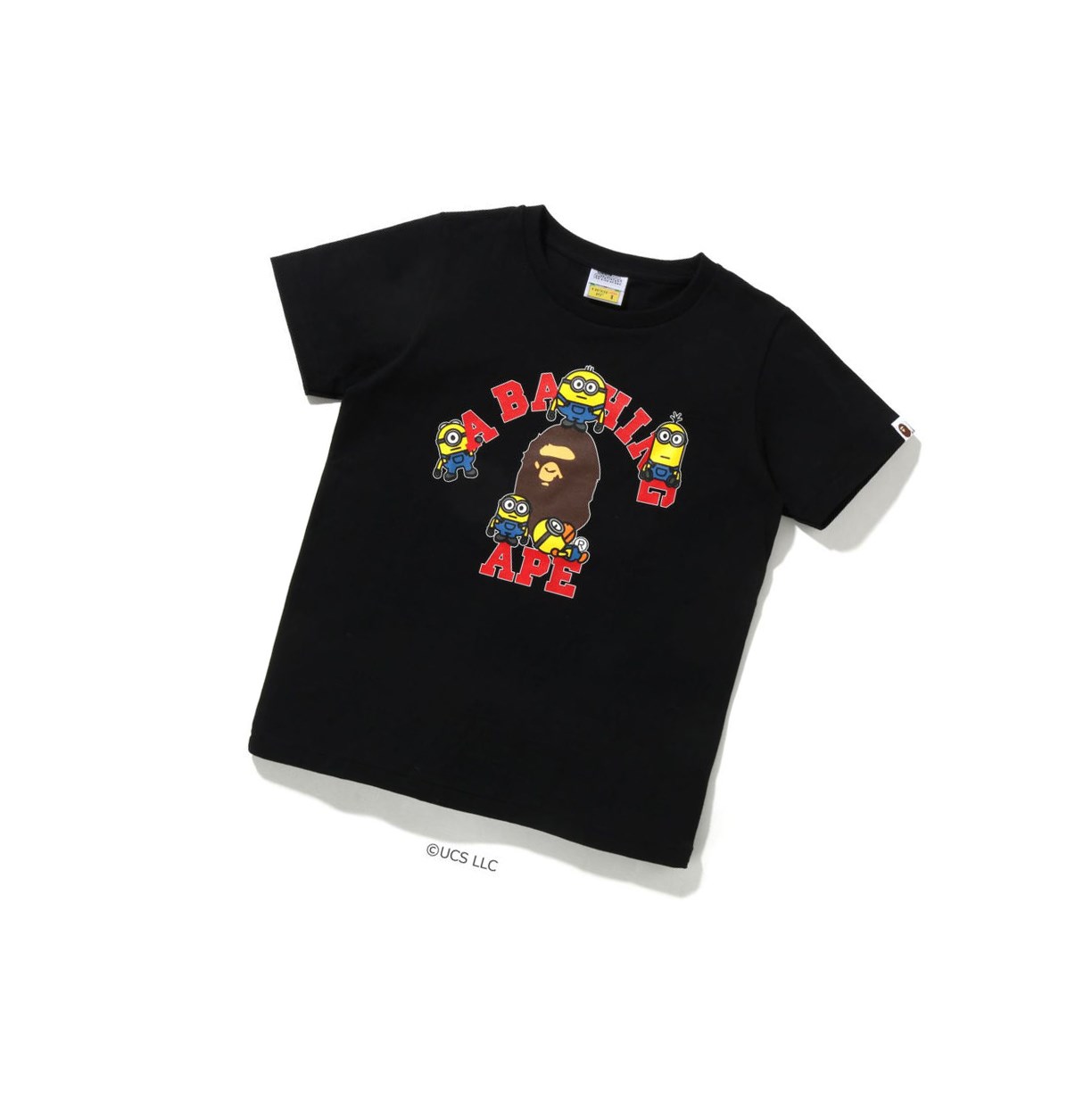 A BATHING APE Bape X Minions Tee01 Kurzes Sleeve T-shirts Damen Schwarz | 461358-IQD