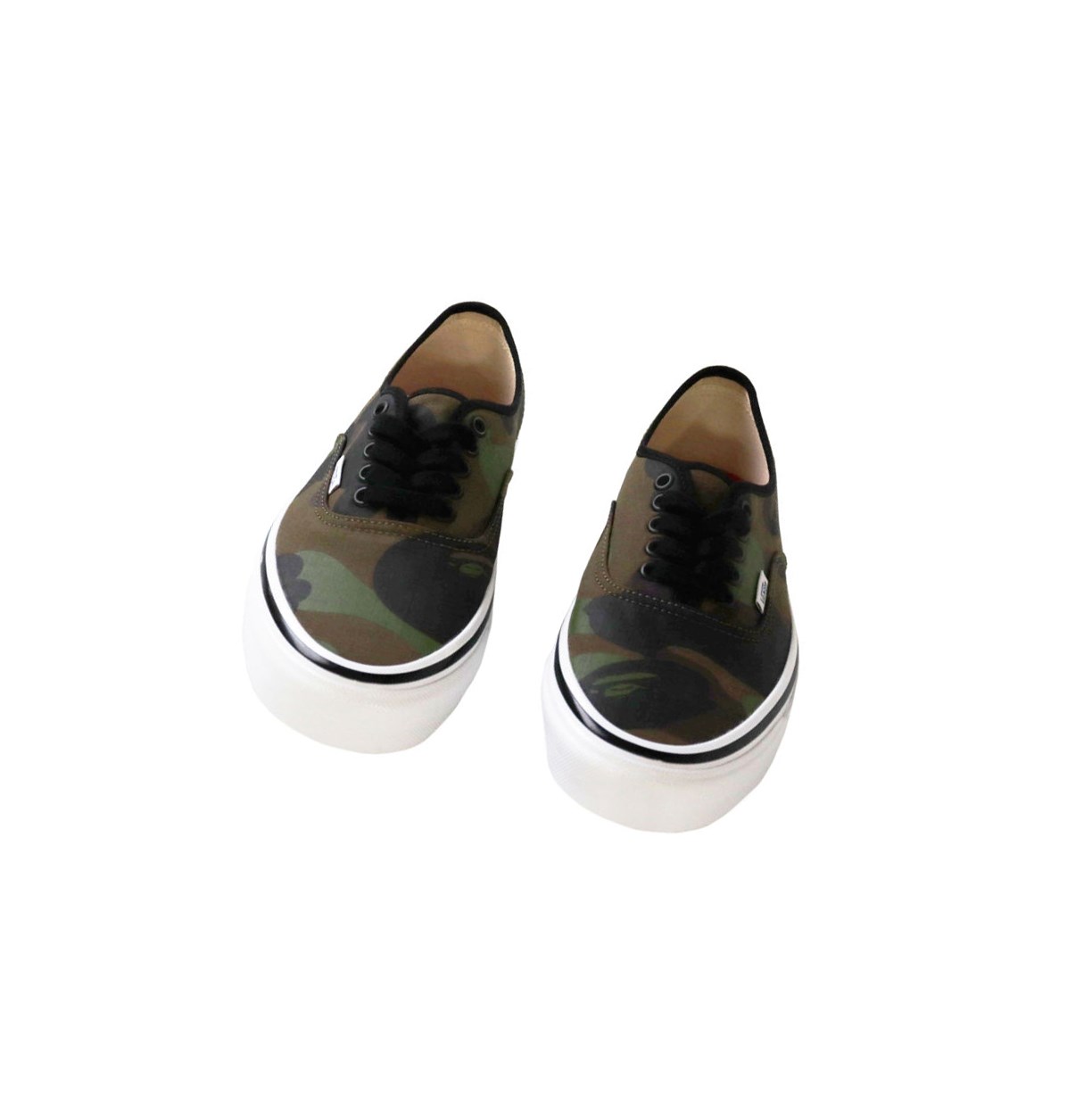 A BATHING APE Bape X Vans 1st Camo Authentic Low Sneakers Herren Grün | 910325-WSG