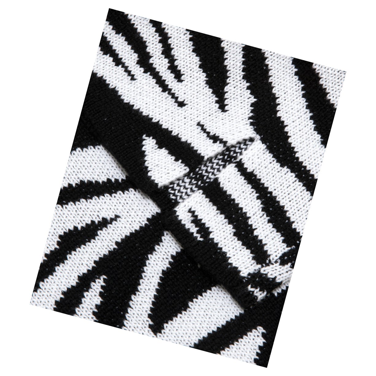 A BATHING APE Bape Zebra Pattern Knit Mini Röcke Damen Schwarz | 853790-LSU